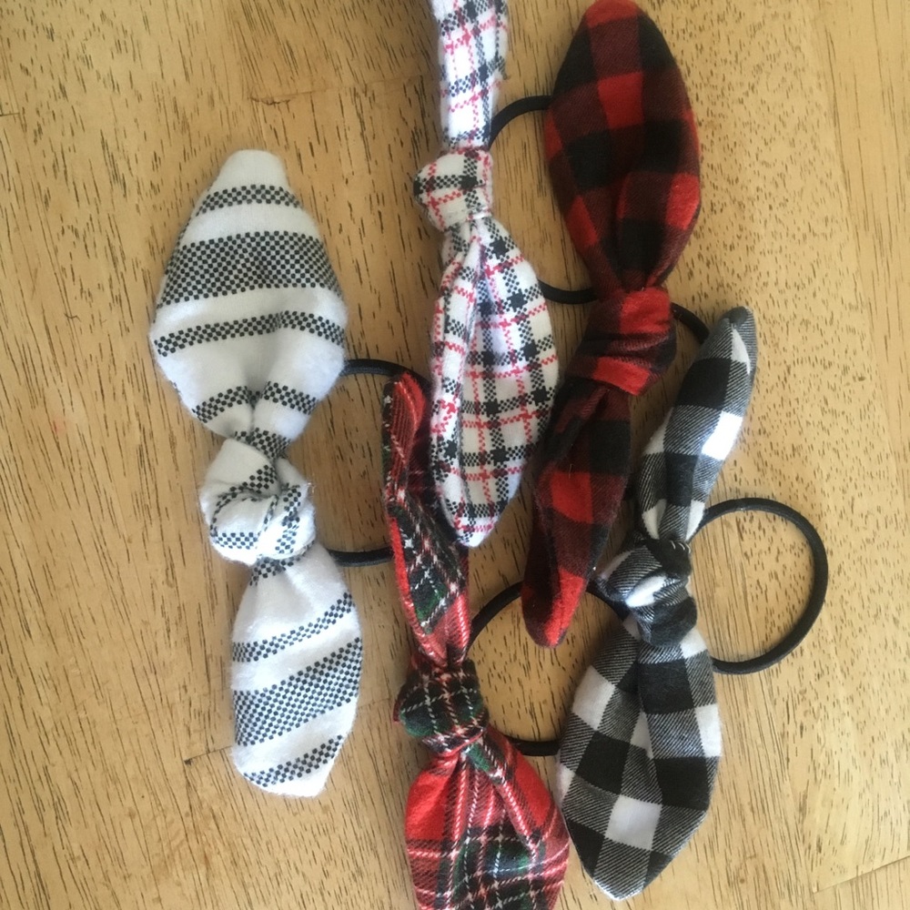 Ponytail bows lot of 5